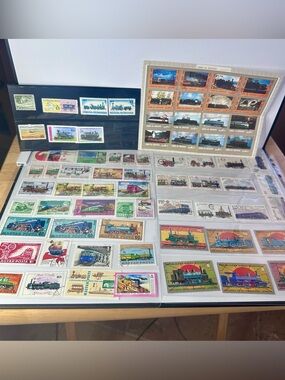 67+ Worldwide Train & Railroad Stamp Collection Poland Hungary USA & More